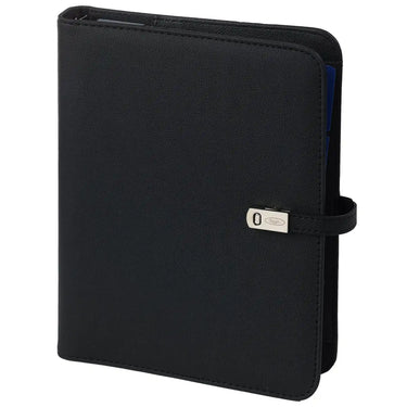 1011-01-P A5 Ring Planner Grain Black 2025 agenda